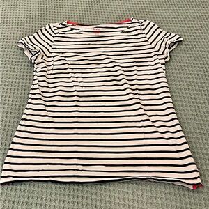 Boden Marine Striped Navy and White Tee Shirt